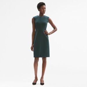 M.M LaFleur The Katie Dress—Textured Ponte in Emerald Green Size 2
